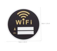 Sosoport Letrero Acrílico de Wifi Práctico de Wifi para Hogar Hotel y Públicos Decoración Atractiva de Acrílico