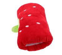 Sosoport Linda almohada para calentar las manos almohada de navidad fresa rellena grande almohadilla térmica de época estampado de reposacabezas peluches kawaii peluche de navidad algodón