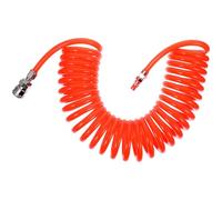 Sosoport Manguera de Resorte de Pu Flexible 6 Metros con Conector, Tubo Telescópico para Compresor de Aire Neumático, Resistente a Torsión, Uso en Taller y Riego de Jardín