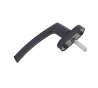 Sosoport Manivela de Ventana de Aleación de Aluminio Gris, Manija de Repuesto para Apertura Interior y Exterior, Pestillo Resistente sin Cerradura, Compatible Puertas y Ventanas Abatibles,