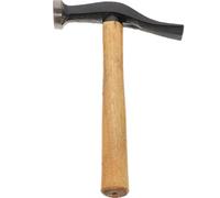 Sosoport Martillo para Reparar Zapatos Mango de Madera Largo, Herramienta Manual Práctica para Zapateros y Artesanía de Cuero, Martillo Reparador de Calzado Profesional para Suelas y