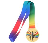 Sosoport Medalla Deportiva de Metal para Maratón con Cordón Deportivo, Medalla de Premio Dorada para Corredores Adultos, Premio para Competiciones y Exhibición en Eventos al Aire Libre