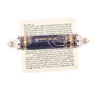 Sosoport Mezuzá Adornar Puerta de Metal Retro Escritura para Decoración Religiosa, Amuleto para Entradas de Templos y Espacios de Meditación