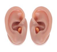 Sosoport Modelo de Oreja de Silicona Suave Izquierda y Derecha para Prácticas Médicas y Exhibición de Pendientes Simulación Realista de Oído Humano Flexible para Enseñanza y Terapia
