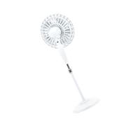 Sosoport Modelo de Ventilador de Piso Mini Accesorio de Ventilador Molde de Abanico decoración del Ventilador Juguete de Ventilador ensamblado Ventilador simulado aleación Blanco
