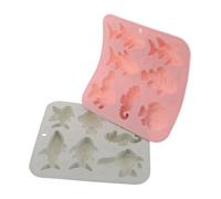 Sosoport Molde de Silicona para Fondant Diseño Marino de Caballito de Mar y Pez, 2 Piezas, Antiadherente y Versátil para Decoraciones de Pasteles en Fiestas Oceánicas