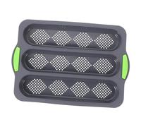 Sosoport Molde para Hornear Baguettes de Silicona Antiadherente Pan de Ranuras Accesorio de Cocina Desmontable para Hornear Pan y Habilidades de Panadería