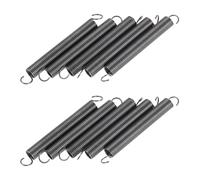 Sosoport Muelle de Compresión para Trampas para Ratas y Ratones, Acero Plata, 10 Piezas, Extremos de Doble Gancho, Resistente al Desgaste, Accesorios para Jaulas de Ratones