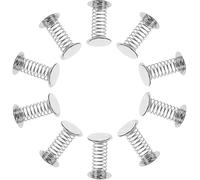 Sosoport Muelles Oscilantes Metálicos de 4 CM con Adhesivo Doble Cara Base de Resorte para Muñecas con Cabeza Móvil Pack de 10 Unidades Accesorios para Manualidades y Decoración de