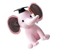 Sosoport muñeca Elefante bebé Graduation Elephant plushies graduación Preescolar Felpa mimoso Relleno pequeño Elefante de Peluche Juguete Decorativo para algodón Rosa