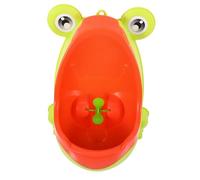 Sosoport Orinal Infantil Para Entrenamiento De Pie Diseño De Rana, Desmontable, Montado En Pared, Plástico Seguro, Color Naranja, Adecuado Para Niños Pequeños En Casa, Fácil Limpieza, 1 Unidad