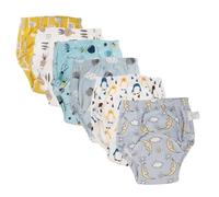 Sosoport Pantalones de Entrenamiento para Ñiño Reutilizables, 6 Piezas, Algodón, Ajuste Cómodo, para Dejar el Pañal y Aprender a Ir al Baño