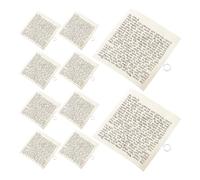 Sosoport Paquete de 15 Rollos de Pergamino Bendición Judía para Mezuzá de Puerta, Papel Cuerda de Yute, Decoración de Pared Kosher para Hogar y Festividades Hebreas, Aro Plateado
