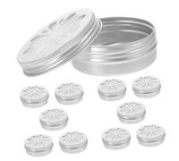 Sosoport para Adiestramiento 10 Piezas Caja De Aroma 60ml Aluminio Herramientas para Detectores