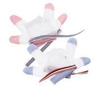 Sosoport Para Dejar De Chuparse El Dedo Para Bebés y Niños, Transpirable, Ajuste Tela Duradera, Color Azul y Rosa, Talla S, Protección Antipicaduras Para Pulgar e Índice, 2 Pares