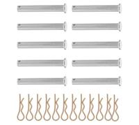 Sosoport Pasador de Acoplamiento para Andamios con Clip Pasador de Bloqueo de Acero 10 MM X 70 MM 10 Piezas Accesorio Resistente para Estructura de Andamios Retentor de Resorte para