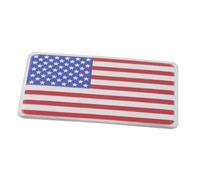 Sosoport Pegatina de Vinilo para Coche con Diseño de Bandera Americana Grande Cuadrada Adhesivo Resistente la Decoloración Decoración Metálica Duradera para Vehículo y Camión Calcomanía