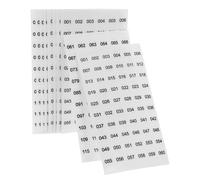 Sosoport Pegatinas Autoadhesivas Transparentes para Esmalte de Uñas, Números Consecutivos 001-120, Etiquetas de Clasificación Pequeñas 8mm, 10 Hojas para Organización E Inventario