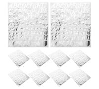 Sosoport Pegatinas de Letras Autoadhesivas Purpurina Plata Brillante Alfabeto Alemán 1 Pulgada 10 Piezas Papel Autoadhesivo para Decoración Manualidades y Etiquetado Escolar y Oficina