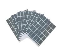 Sosoport Pegatinas de Paneles Solares Fotovoltaicos Negros para Maquetas, 6 Hojas de Papel Texturas Realistas y Aplicación Fácil para Dioramas y Planificación Urbana