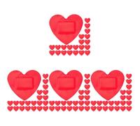 Sosoport Pegatinas Para Heridas De Corazón Tiras De Puntos Veterinarios Kit De Vendajes Adhesivos Cierres De Piel Con Adhesivo De Corazón Parche De Corazón Adhesivo 60 piezas*4