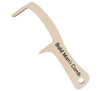 Sosoport Peine de Madera Grande para Cabello Dientes Anchos 1 Unidad para Hombres Calvos Cuidado del Cuero Cabelludo Uso Diario Masajeador de Cabeza