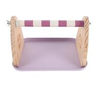 Sosoport Percha para Periquitos con Bandeja Soporte de Entrenamiento para Loros Pequeños Percha Antideslizante con Acabado Lijado para Cacatúas y Conures Soporte Portátil para Jaulas y Uso