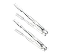 Sosoport Pinzas para Servir Alimentos de Acero Inoxidable 2 Piezas, Resistentes al Calor Oxidación, Ideales para Barbacoa y Uso Doméstico en Cocina