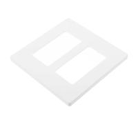 Sosoport Placa de Pared sin Tornillos para Interruptor de Luz Doble Cubierta Blanca Resistente Tapa Decorativa para Enchufes Diseño Funcional para Instalación Rápida y Uso en Hogares