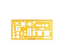 Sosoport Plantilla de Dibujo Profesional para Diseño Arquitectónico Regla de Óvalo Transparente 3 Piezas 017 003 016 Herramienta de Medición Geométrica para Arte E Ingeniería