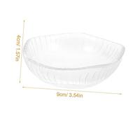 Sosoport Plato de Vidrio Pequeño Transparente para Calentador de Cera y Aceite Esencial Repuesto para Lámpara de Aromaterapia Resistente y Seguro para Uso Prolongado