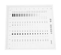 Sosoport Regla de Inspección Puntual Transparente de Alta Precisión para Medición de Ancho de Grietas, Tabla de Medición de Diámetros, Herramienta Ligera y Portátil para Detección de