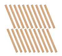 Sosoport Regla de Madera 30 CM Doble Escala 20 Unidades para Carpintería y Útiles Escolares Medición Centímetros y Pulgadas Herramienta Multifunción Portátil para Aula y Hogar