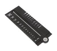 Sosoport Regla Multifunción de Aluminio Compás de Precisión para Dibujo Técnico y Geometría, Herramienta de Trazado Metálica Compacta para Arquitectura y Material Escolar