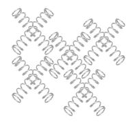 Sosoport Resorte de Compresión de Acero Inoxidable para Bolígrafo 0,5 Mm Diámetro 4,5 Mm Largo 20 Mm 10 Unidades Recambio para Escritura y Reparación de Pluma