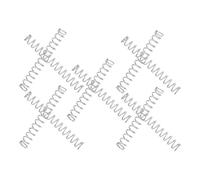 Sosoport Resortes de Compresión para Bolígrafos, 10 Unidades, Acero Inoxidable 30 Mm de Longitud, Diámetro Exterior 4 Mm, Resorte Retráctil Mecánico para Recarga y Reparación de