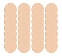 Sosoport Rodajas de Madera sin Terminar de Haya 50 Piezas, Discos Redondos Naturales 3,8x0,35 Cm para Manualidades Diy, Decoración Rústica Artesanal para Hogar y Proyectos Creativos