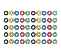 Sosoport Rodamientos Deslizantes de Acero al Carbono para Patinetas y Patines en Línea, 50 Piezas, Soportan Cargas Radiales y Axiales, Accesorios Ideales para Patines Color Color Aleatorio