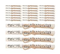 Sosoport Rollo de Mezuzá Kosher Impreso en Papel Pergamino Cuerda de Yute, 25 Unidades para Puerta Judía, Decoración Espiritual Hebrea para Hogar, Festivales y Sinagogas