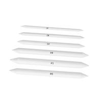 Sosoport Set de 6 Lápices de Tiza para Resaltar y Difuminadores Blancos para Dibujo Borradores Pequeños para Pizarra Blanca Herramientas de Dibujo Portátiles para Artistas Principiantes