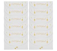 Sosoport Sobres Eid Mubarak 12 Piezas 18 X 8,9 Cm Papel Resistente Diseño Islámico para Tarjetas y Dinero en Celebraciones y Fiestas del Ramadan