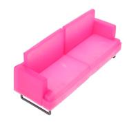 Sosoport Sofá Miniatura para Casa de Muñecas Sillón Vintage Rosa Muebles Decorativos para Niñas Accesorio de Juego para Muñecas Sala de Juegos 1