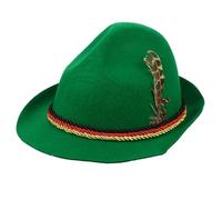 Sosoport Sombrero Panamá Verde para Halloween Unisex Plumas, Gorra Creativa de Fiesta Reutilizable y Decoración para Festival y Desfile