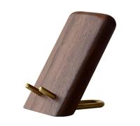 Sosoport Soporte para Teléfono Celular de Nogal Negro Soporte Portátil Práctico para Oficina y Dormitorio Rack Flexible para Ver Vídeos y Transmisiones en Directo