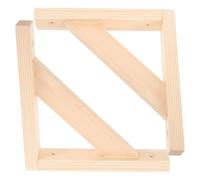 Sosoport Soportes para Estantes de Madera Maciza, 2 Piezas 20X20Cm, Escuadras Triangulares de Montaje en Pared para Decoración y Organización en Sala y Cocina