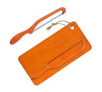 Sosoport Tabla de Cortar de Madera Cuchillo Integrado para Pan Casero y Rebanar, Doble Cara para Uso en Cocina y Mesas de Picnic, Plataforma Estable y Portátil