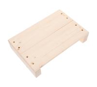 Sosoport Taburete de Madera para Adultos reposapiés Debajo del Escritorio para Oficina y hogar para Cama Cocina y baño con 4 Pegatinas Antideslizantes