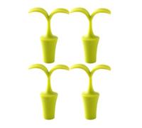 Sosoport Tapón de Botella de Vino Forma de Verde de Silicona y Decorativo Reutilizable y Apto para Uso Alimentario Adecuado para Bar y Fiestas