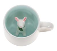 Sosoport Taza de Cerámica Creativa con Diseño 3d de Animal Dentro, Capacidad 375ml, Suave al Tacto y Cómoda para Uso en Casa u Oficina