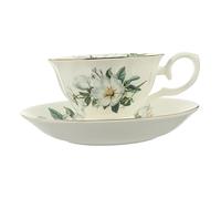 Sosoport Tazas de Cerámica con Platillo para y Café Set de Tazas Decorativas para y Merienda para Leche y Bebidas Calientes
